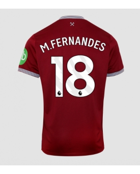 West Ham United Mateus Fernandes #18 Maglia Gara Casa Repliche 2025-26 Maniche Corte